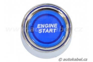 Tlačítko ENGINE START s podsvětlením, modré